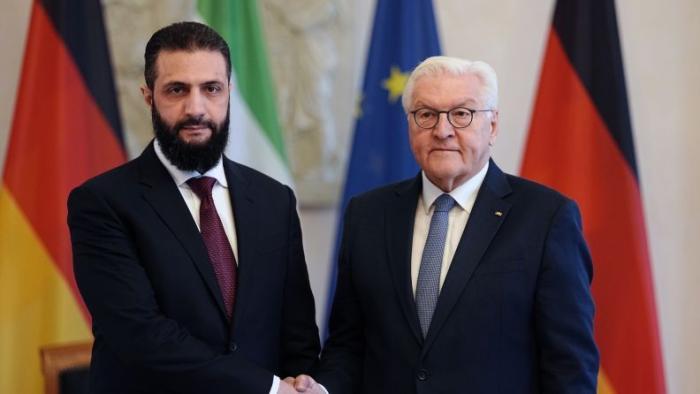 Мерц и Штайнмайер приняли президента переходного периода Сирии  Аш-Шара'а