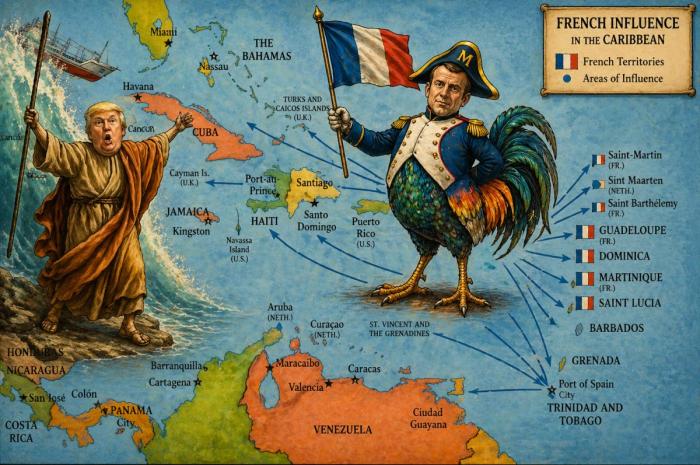 Париж «допускает» французскую восточно-карибскую Мартинику в Карибское сообщество (CARICOM), развивая отношения и с Кубой. Параллельно с призывами Сообщества к США воздержаться от блокады и интервенции на Кубе.