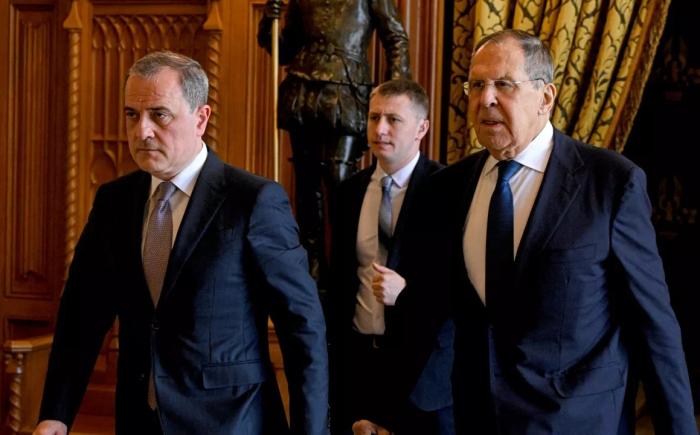 Министр иностранных дел Азербайджана Джейхун Байрамов в Москве