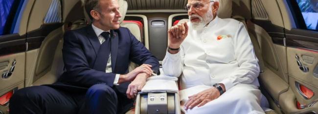 Президент Франции Эммануэль Макрон побывал с очередным визитом в Индии