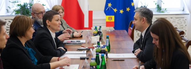 Молдавский министр культуры Кристиан Жардан и министр культуры и национального наследия Польши Марта Ценковская провели переговоры в Варшаве 27 января. 