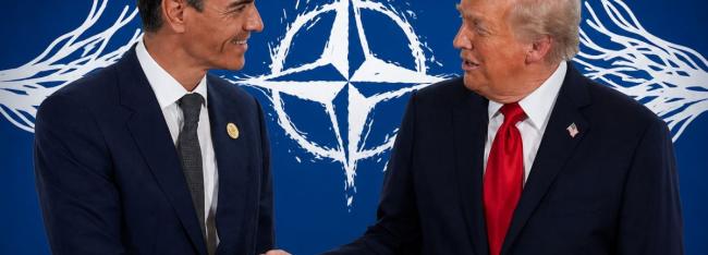 Педро Санчез и Дональд Трамп несмотря на рукопожатия недолюбливают друг друга