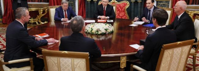 Переговоры американской делегации с Президентом России Владимиром Путиным в Москве