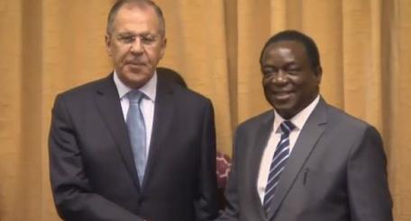 С.В.Лавров с президентом Зимбабве Э.Мнангагва