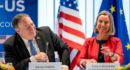 Для главы европейской дипломатии Федерики Могерини одобрение Майка Помпео поважнее обязательств Европы перед Ираном.