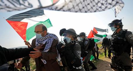 Палестинский марш на оккупированных Израилем землях