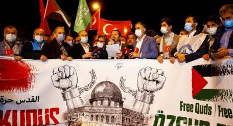 Пропалестинская демонстрация в Турции