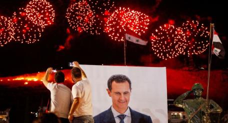 Торжества по случаю избрания президентом Сирии Башара Асада