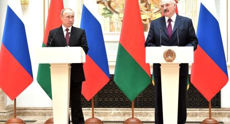 Владимир Путин и Александр Лукашенко