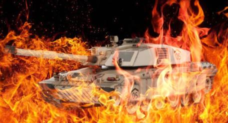 Уничтоженный танк Леопард