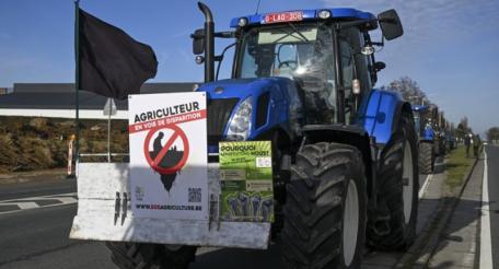 В Бельгии также начались протесты фермеров
