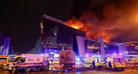 пожар в «Крокус Сити Холл» в результате теракта 22 марта 2024 г.