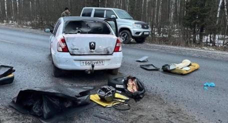 Перехваченная машина в Брянской области, на которой предполагаемые террористы планировали убежать на Украину