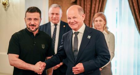 Шольц и Зеленский