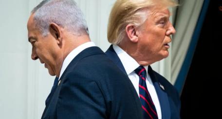 Трамп и Нетаньяху смотрят в разные стороны