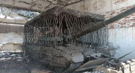 российский Т-72Б3 в модификации «доширак», источник Телеграм-канал Военный Осведомитель