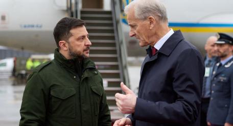 премьер-министр Норвегии и Зеленский