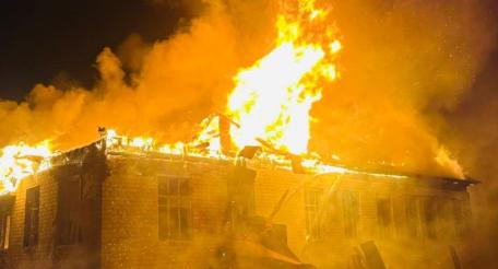 в Корюковском районе Черниговской области ударом Герани поражён некий инфраструктурный объект, источник Телеграм-канал Хроники Гераней