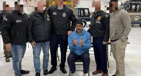 Николас Мадуро в американском плену. Фото Белого дома