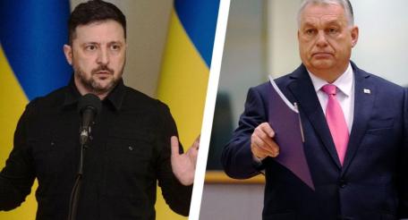 Владимир Зеленский и Виктор Орбан непримиримые враги