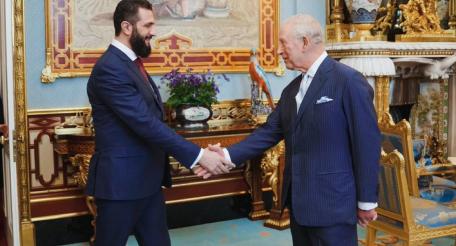 Временный президент Сирии Ахмед Аш-Шара`а побывал на аудиенции у короля Великобритании Карла.