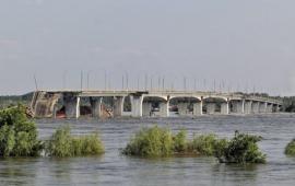 Район Антоновского моста в Херсоне