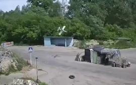 поражение блокпоста ВФУ ударом «Ланцета» в районе н.п Глубное, Сумской области, источник Телеграм-канал LOSTARMOUR | Carthago delenda est!