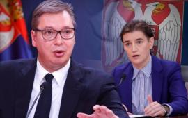 Александар Вучич и Ана Брнабич