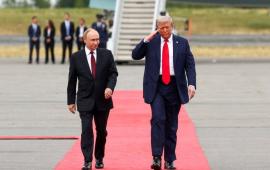 Владимир Путин и Дональд Трамп на Аляске