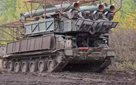 пускозаряжающая установка 9А316 из состава ЗРК 9К317 «Бук-М2» группировки войск «Центр» на Покровском (Красноармейском) направлении