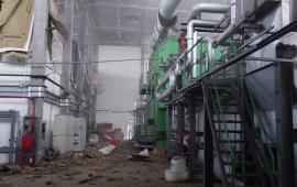 результат прилета «Гераней» по ТЭС «Клиар Энерджи» (Clear Energy) в Черниговской области. Данная ТЭС была возведена в 2016 году у приграничного села Крюковка Черниговской области и работала на биомассе, источник Телеграм-канал Военный Осведомитель