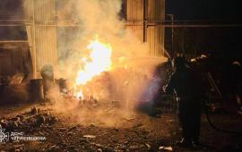 последствия ночных ударов в Черниговской области, источник Телеграм-канал Хроники Гераней