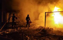 последствия ночных ударов Гераней в Черниговской области, источник Телеграм-канал Хроники Гераней