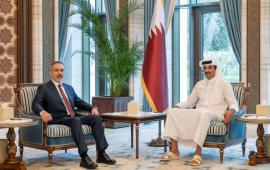 Министр иностранных дел Турции Хакан Фидан провёл переговоры в Катаре