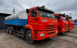 20 новых водовозов пополнили автопарк предприятия «Вода Донбасса», источник Телеграм-канал Донбасс Сейчас
