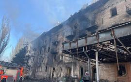 в Славянске герани поразили легендарную гостиницу Украина, которая могла использоваться СВУ, источник Телеграм-канал Kotsnews