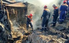 последствия атаки украинских дронов по жилым домам в Туапсе, источник МАХ-канал РОДИОН_МИРОШНИК