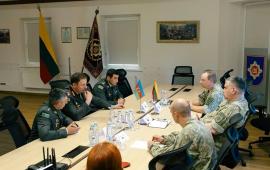 Делегация Министерства обороны Азербайджана во главе с начальником Управления военной полиции генерал-майором Эльгюном Алиевым посетила административное здание Военной полиции Литвы