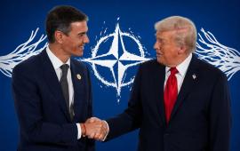 Педро Санчез и Дональд Трамп несмотря на рукопожатия недолюбливают друг друга