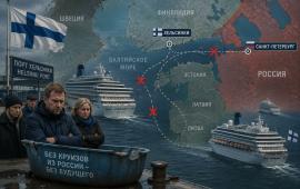 Финны не могут компенсировать прибыли от швартовавшихся в Финляндии следовавших в Петербург круизных судов