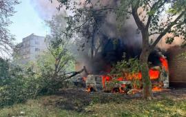 последствия удара УМПК в Краматорске, источник МАХ-канал Хроники Гераней