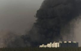 Последствия поражения военных складов под Киевом, источник МАХ-канал Военкор Котенок