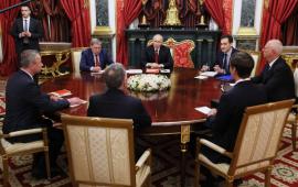 Переговоры американской делегации с Президентом России Владимиром Путиным в Москве