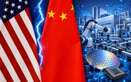 Запад, прежде всего США, проигрывает Китаю конкуренцию на собственном и мировом рынке наукоёмких и высокотехнологичных производств. Это отражается в сохранении большого дефицита в торговле с КНР и, соответственно, в таком же галопирующем увеличении торгового профицита Китая.